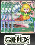 4x One Piece OP08-023 SR - Carrot - EN - Foil - Play Set - TCG - NM/M