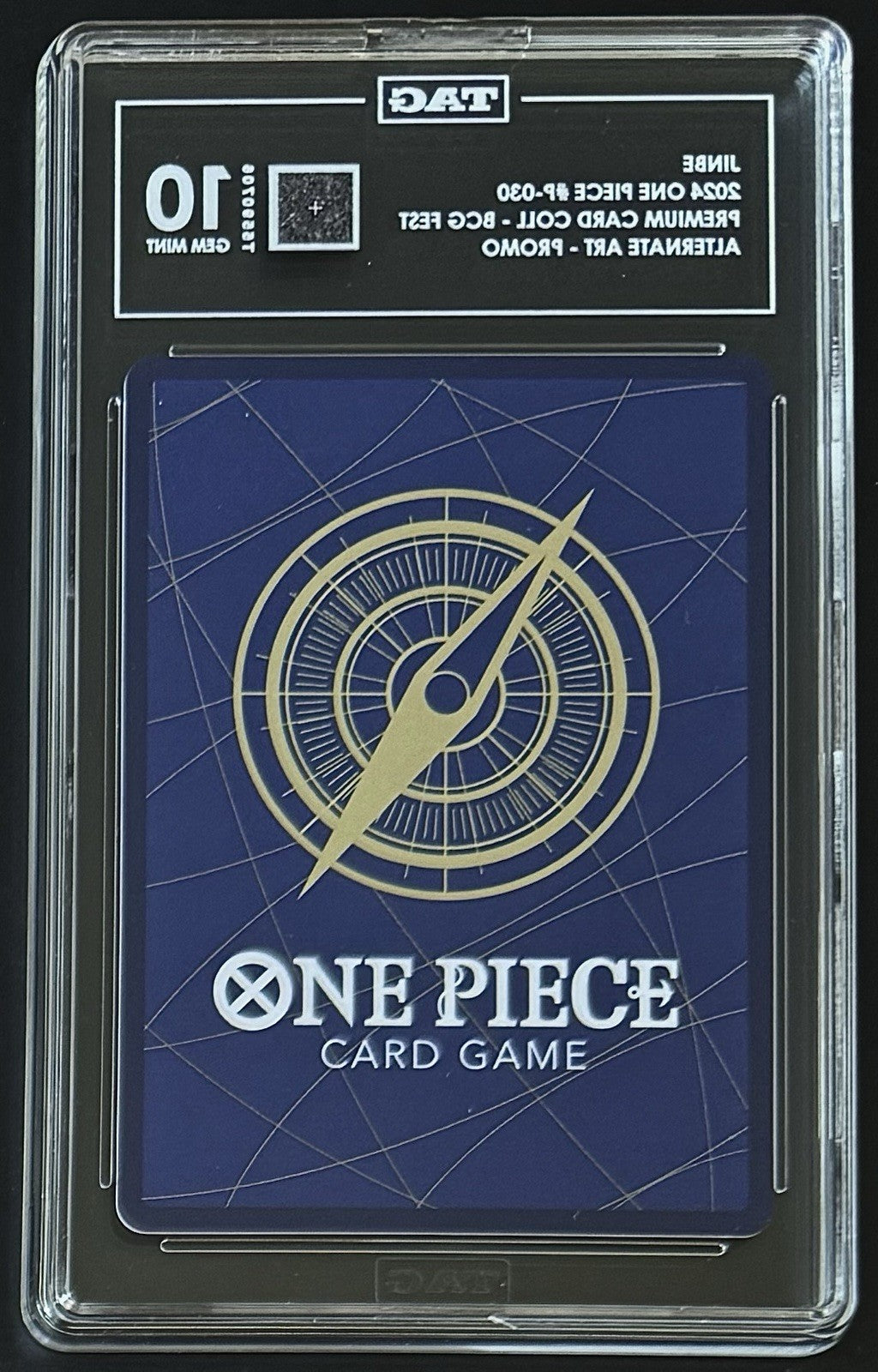 TAG 10 One Piece P-030 P Jinbe - ENG - Foil - 23-24 Collection - Graded
