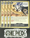 4x One Piece OP14-098 C Crescent Cutlass - ENG - Regular - Playset - NM/M
