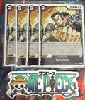 4x One Piece EB01-043 R Spandine - ENG - Foil - Playset - TCG - NM/M