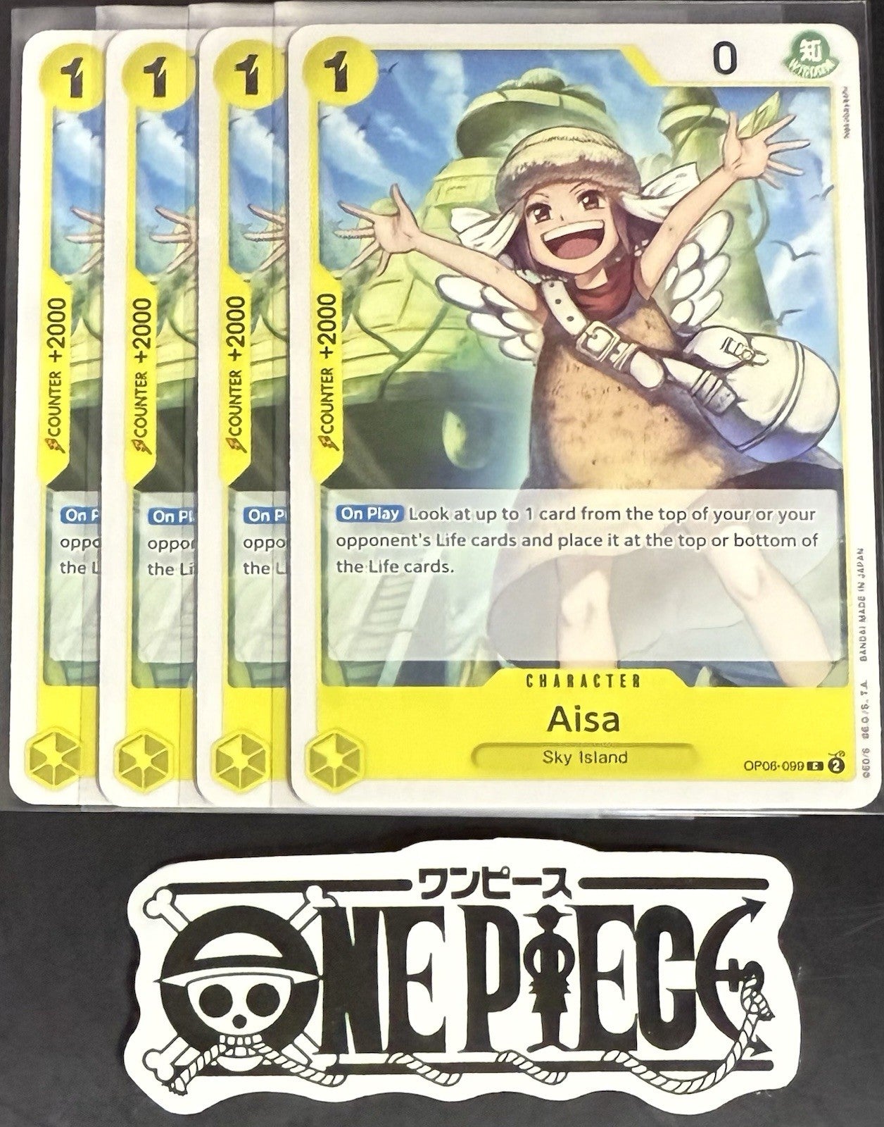 4x One Piece OP06-099 C Aisa - English - Regular - Playset - NM/M