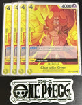 4x One Piece OP17-102 UC - Charlotte Oven - EN - Regular - Play Set - TCG - NM/M