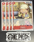 4x One Piece OP02-010 C Dogura - English - Playset - Regular - TCG - NM/M