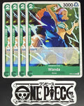 4x One Piece OP02-044 C Wanda - English - Playset - Regular - TCG - NM/M