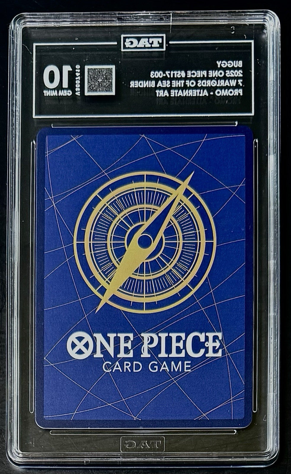 TAG 10 One Piece ST17-003 C Buggy - Alt Art - EN - Foil - Binder Set - Graded