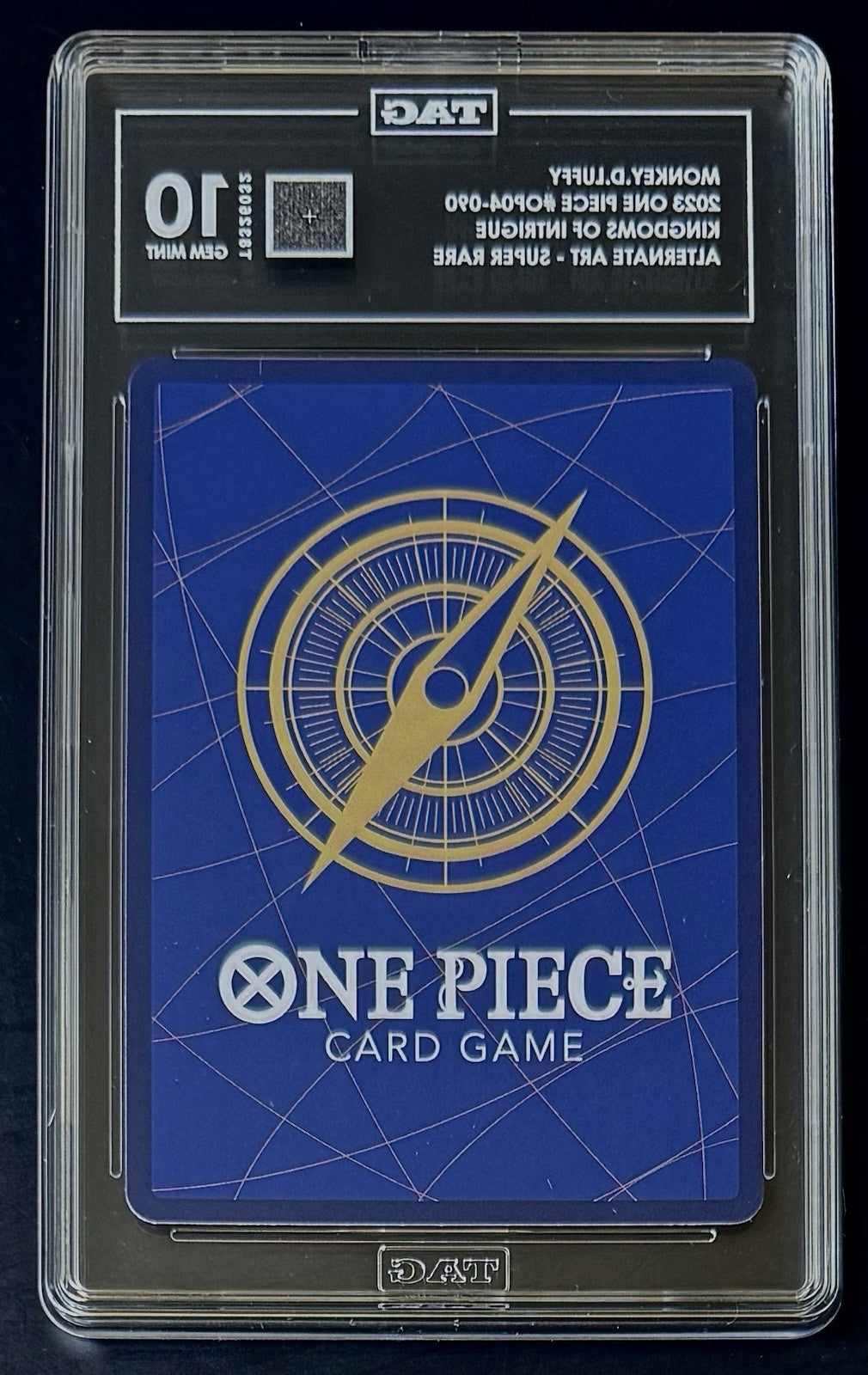 TAG 10 One Piece OP04-090 SR* -Monkey.D.Luffy Alt Art- EN - Kingdoms of Intrigue