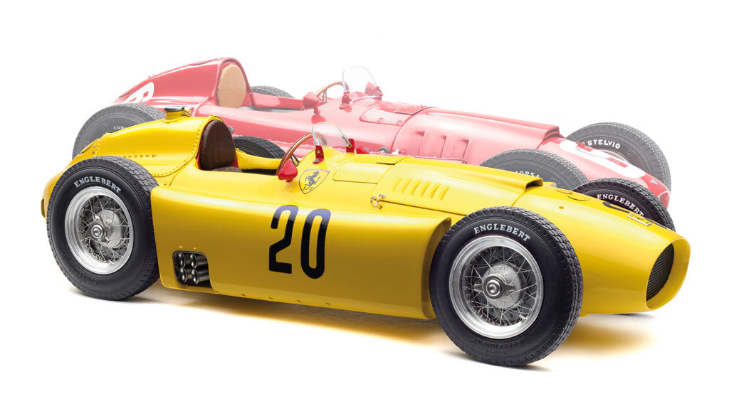 CMC M-184 Ferrari D50 Bundle of 2 Cars, #20 in Yellow & #6 in Red, 1:18