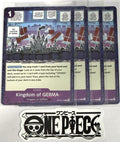 4x One Piece OP06-079 C Kingdom of GERMA - Flag Foil - English - Playset - NM/M