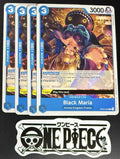 4x One Piece OP04-052 C Black Maria - English - Regular - Play Set - TCG - NM/M