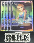 4x One Piece ST14-006 SR Nami - ENG - Foil - Playset - TCG - NM/M