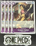 4x One Piece OP13-067 R Scopper Gaban  - ENG - Foil - Playset - TCG - NM/M