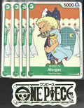 4 x One Piece OP12-035 C Morgan - ENG - Regular - Playset - NM/M