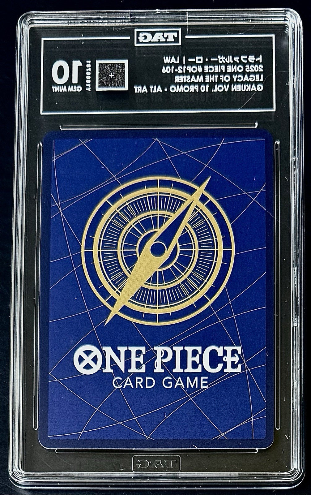 TAG 10 One Piece OP12-106 UC - Trafalgar Law - Alt Art - JP - Gakuen Vol.10