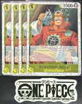4 x One Piece OP10-108 C Scratchmen Apoo - English - PRB02 Foil - Playset - NM/M