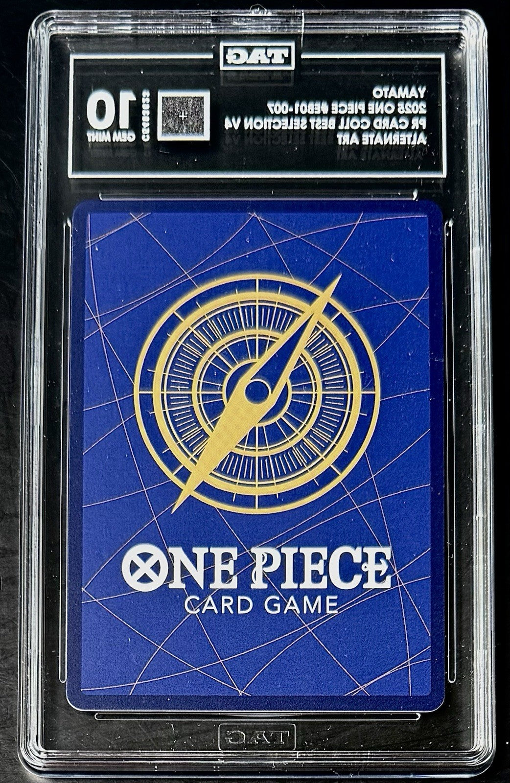 TAG 10 One Piece EB01-007 C Yamato - Alt Art - EN - Foil - Best Vol.4 - Graded
