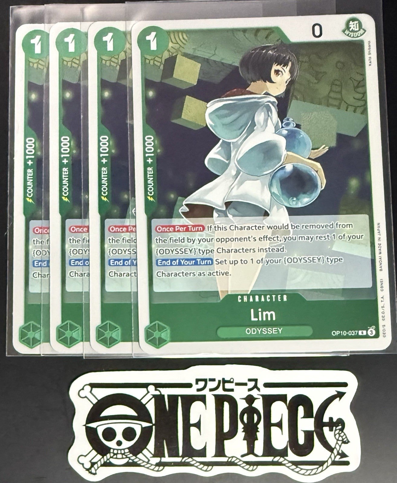 4x One Piece OP10-037 R Lim - English - Foil - Playset - TCG - NM/M