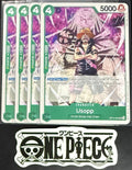 4x One Piece OP14-022 UC Usopp - ENG - Regular - Playset - NM/M