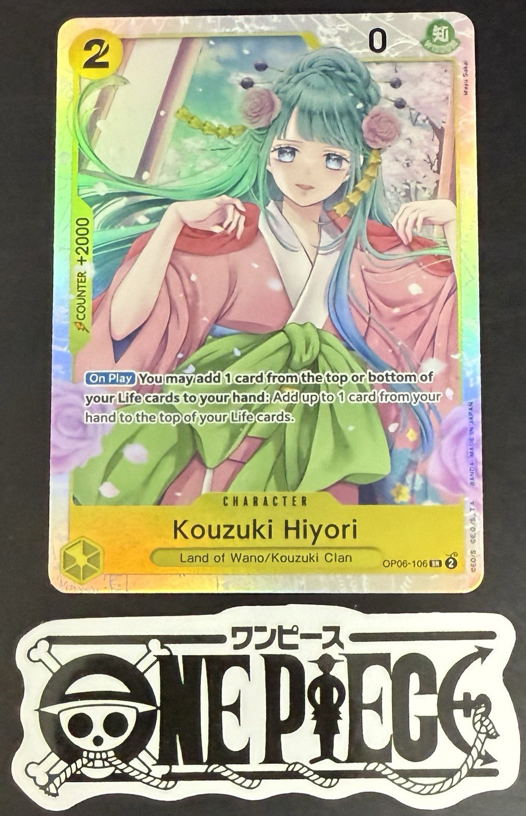 One Piece OP06-106 SR Kouzuki Hiyori - ENG - Foil - TCG - NM/M