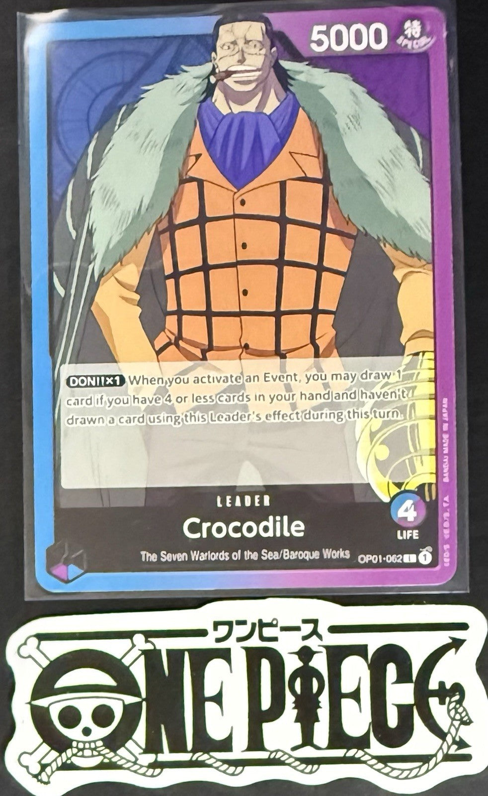 One Piece OP01-062 L Crocodile - ENG - Regular - Playset - TCG - NM/M