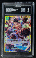 TAG 9 One Piece OP11-118 SEC Monkey.D.Luffy - EN - Foil - Graded