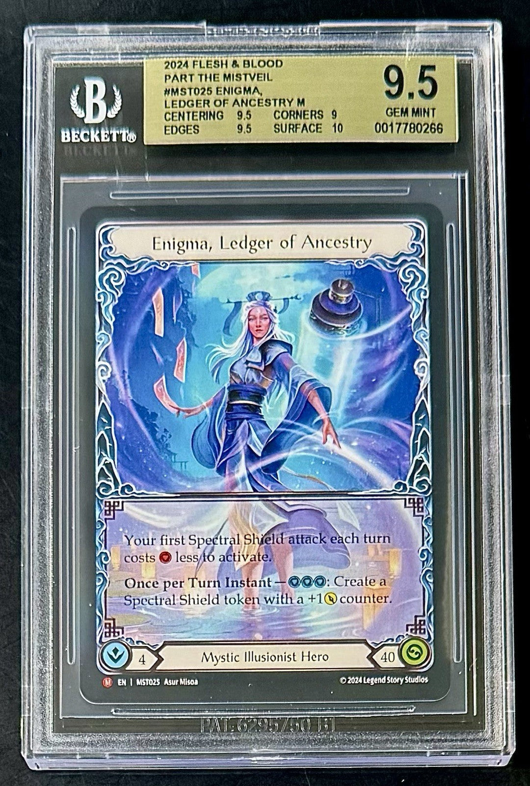 BGS 9.5 2024 Flesh & Blood MST025 Enigma, Ledger... - Part the Mistveil - Graded