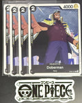 4x One Piece OP02-107 C Doberman - English - Playset - Regular - TCG - NM/M