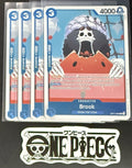 4x One Piece OP11-056 R Brook - English - Foil - Playset - TCG - NM/M