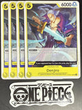 4x One Piece OP06-109 UC Denjiro - English - Regular - Playset - ST28 - NM/M
