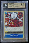 BGS 9.5 One Piece OP05-057 R* Hound Blaze Alt Art - English - PRB01 - Graded