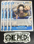 4x One Piece OP15-051 UC - Monkey.D.Luffy - EN - Regular - Play Set - TCG - NM/M