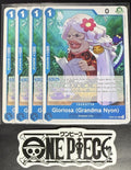 4x One Piece OP07-041 UC Gloroisa Grandma - English - Regular - Play Set - NM/M