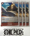 4x One Piece OP09-013 R Yasopp - Foil - English -  TCG - NM/M