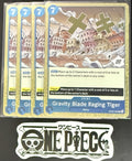 4x One Piece OP06-058 R Gravity Blade... - English - Foil - Playset - TCG - NM/M