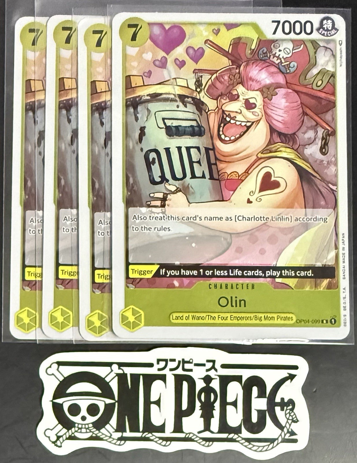 4x One Piece OP04-099 R Olin - English - Rare - Play Set - NM/M