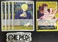 4x One Piece EB02-054 R Sanji + Leader - English - Foil - Play Set - TCG - NM/M