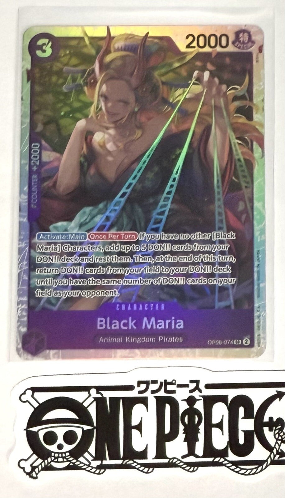 One Piece OP08-074 SR Black Maria - Foil - English - TCG - NM/M