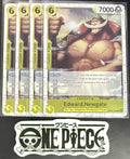 4 x One Piece ST13-004 C Edward.Newgate - English - PRB02 Foil - Playset - NM/M