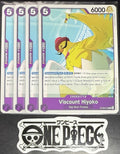 4x One Piece OP08-073 C Viscount Hiyoko - ENG - Regular - Play Set - TCG - NM/M
