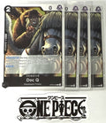 4x One Piece OP09-090 R Doc Q - Foil - English - TCG - Mint