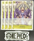 4x One Piece OP05-102 R Gedatsu - English - Foil - TCG - NM/M
