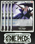 4x One Piece OP09-083 R Van Augur - ENG - Regular - Playset - ST27 - TCG - NM/M