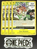 4x One Piece OP04-115 C Gun Modoki - English - Regular - Play Set - TCG - NM/M