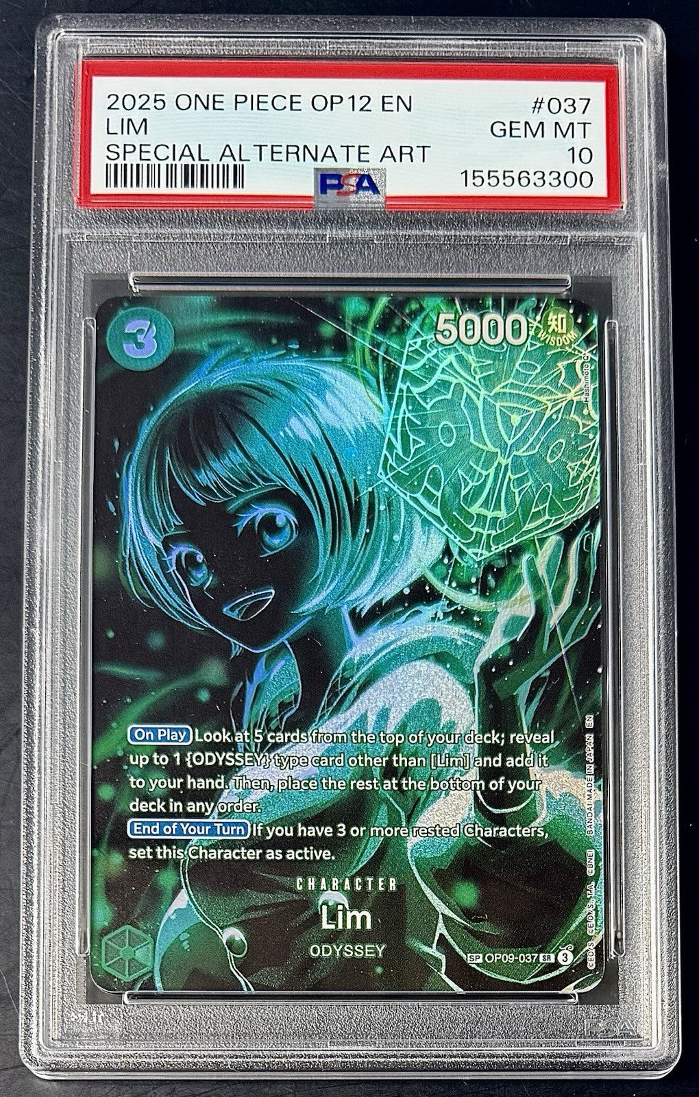 PSA 10 One Piece SP OP09-037 SR - Lim - Alt Art - Legacy of the Master - EN