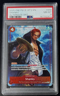 PSA 8 One Piece OP12-008 R* - Shanks - Alt Art - EN - Legacy of the Master