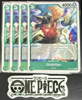 4x One Piece OP08-025 C Shishilian - ENG - Regular - Play Set - TCG - NM/M