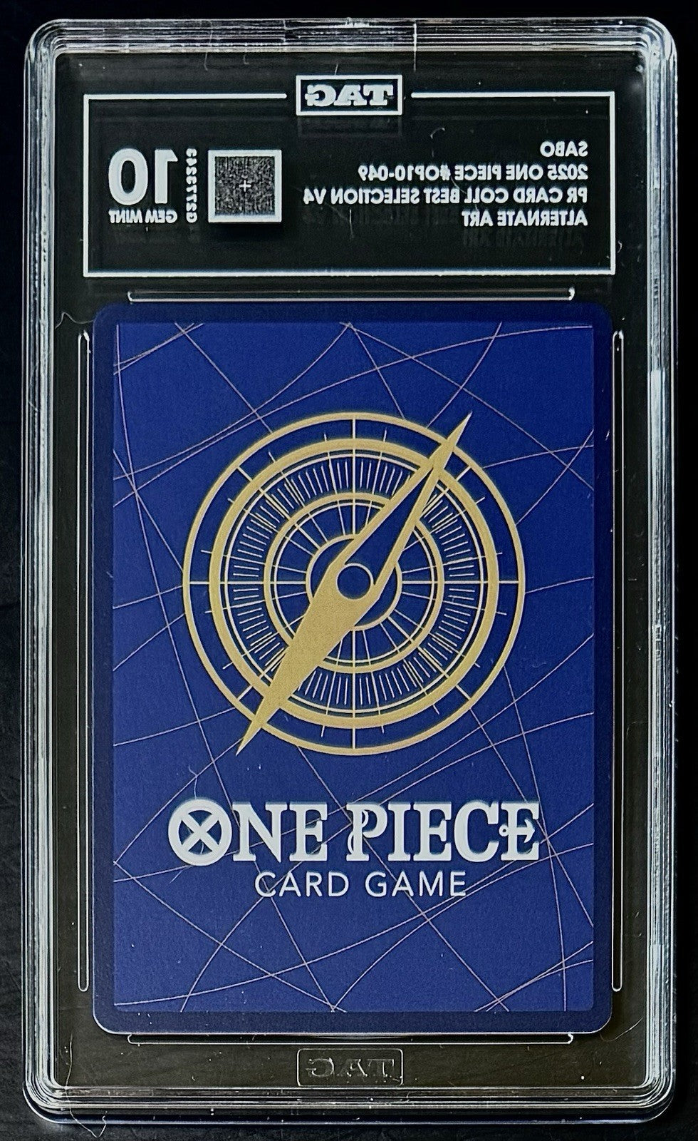 TAG 10 One Piece OP10-049 R Sabo - Alt Art - EN - Foil - Best Vol.4 - Graded