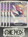 4x One Piece OP06-091 UC Victoria Cindry - English - Regular - Playset - NM/M