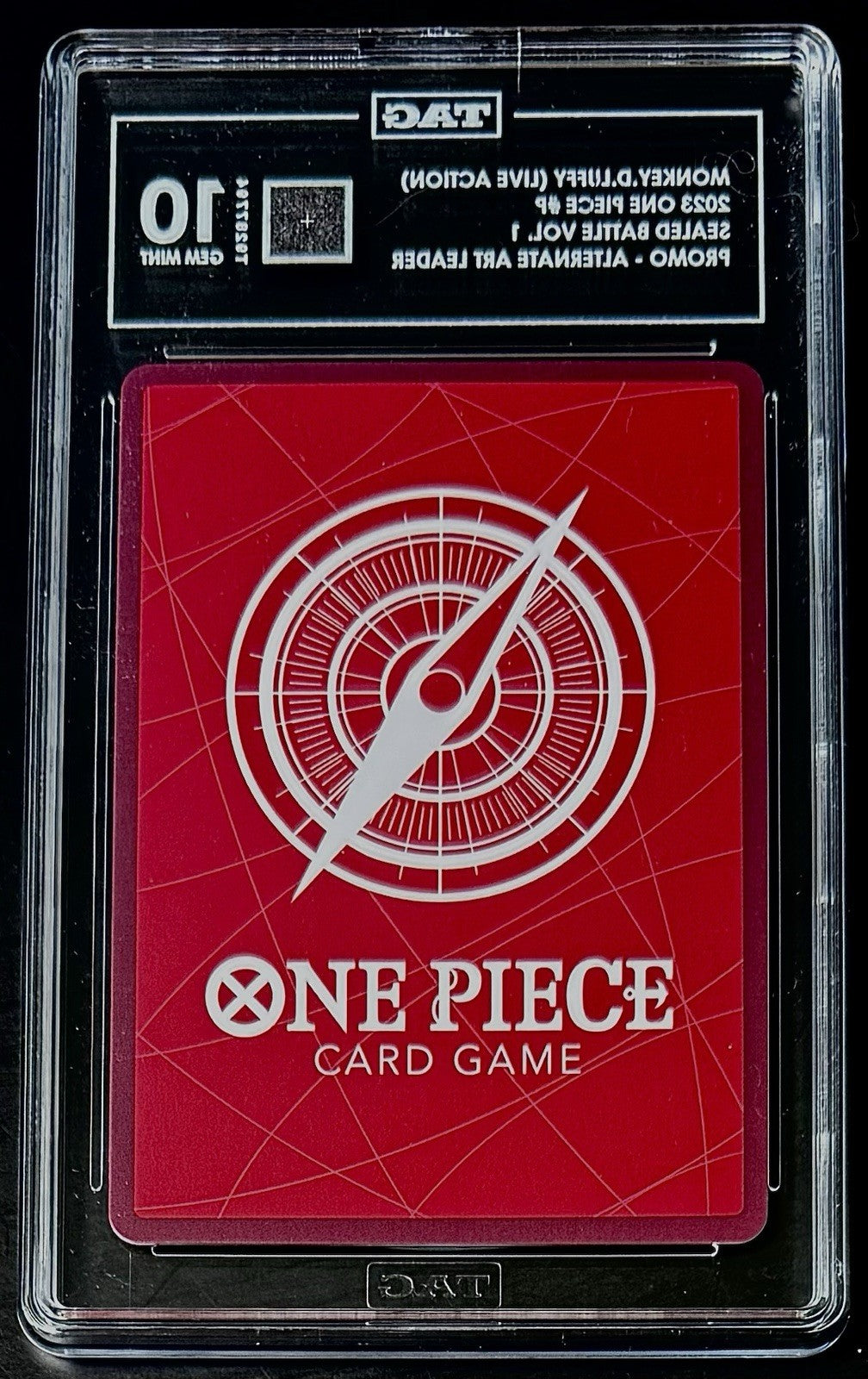 TAG 10 One Piece P-L  Monkey.D.Luffy - EN - Regular -  Battle Promo - Graded