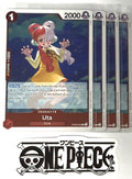4x One Piece OP09-002 R Uta - Foil - English - TCG - Mint