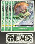 4x One Piece OP01-037 C Kawamatsu - English - Regular - Playset - TCG - NM/M